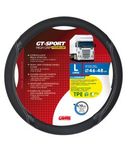 Gt-Sport, Coprivolante In Skeentex - L - D.46/48 Cm - Nero/Argento
