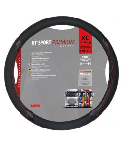 Gt-Sport, Coprivolante In Skeentex - Xl - D.49/51 Cm - Nero/Rosso