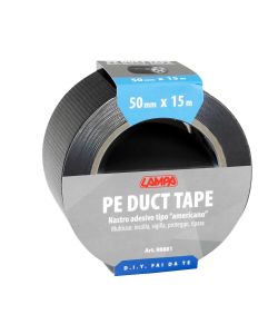 Lampa Nastro Adesivo Tipo Americano Nero 50 mm x 15 m Impermeabile