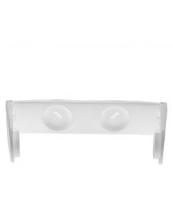 Spaziopiu Portarotolo da Cucina in Plastica Bianco 35 cm Fisso