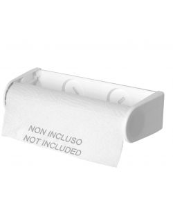 Spaziopiu Portarotolo da Cucina in Plastica Bianco 35 cm Fisso