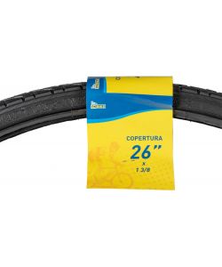 Copertura nera per ruota bici donna copertone 26 pollici x 1 3/8