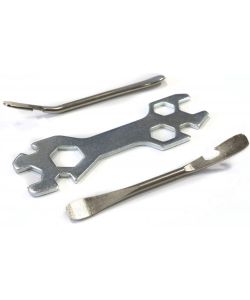 Set universale manutenzione bici con chiavi e levacoperture