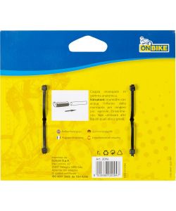 Coppia di manopole in gomma anatomica universali per bici