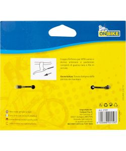 Coppia fili freno anteriore e posteriore per bici MTB con guaina