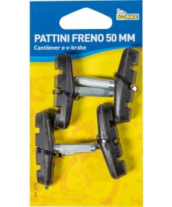 Pattini freni bici per MTB e city bike v-brake quattro pezzi 50mm