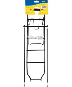 Portapacchi posteriore bici con catarifrangente
