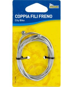 Coppia di fili per freno bici anteriore e posteriore in acciaio