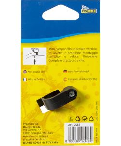 Mini campanello bici universale in acciaio con suono rap