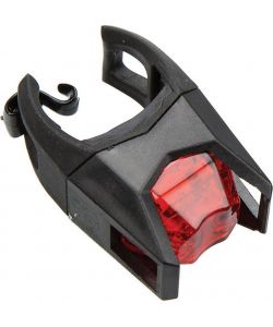Fanale posteriore bici due LED rossi aggancio al telaio