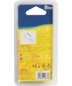 Fanale posteriore bici due LED rossi aggancio al telaio