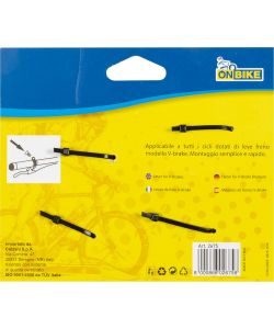 V-Brake coppia di leve freni in acciaio finitura lucida bici