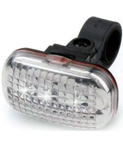 Fanale anteriore bici tre LED bianchi aggancio al telaio