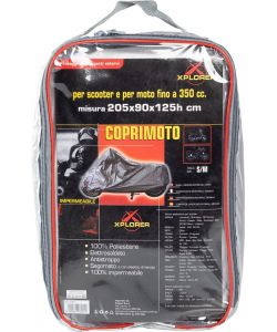 Silver coprimoto impermeabile in polietilene taglia S-M