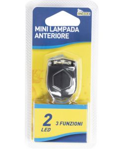 Mini Lampada Anteriore 2 Led 3 Funzioni