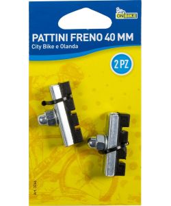 Pattini freno 40 mm 2pz. ciclo sport