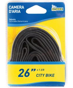 Camera d'aria 26 pollici con valvola americana nera