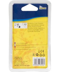 Fanale mini torcia universale bici cinque LED bianchi