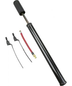 Pompa gonfiaggio ruote bici in plastica aggancio al telaio 40cm