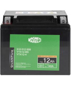 Magneti marelli batteria moto e scooter 12AH 12V 140A tecnologia AGM sigillata polo positivo sinistro