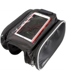Borsa porta smartphone con tasche laterali universale bici