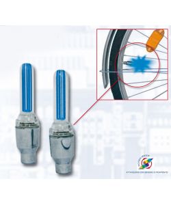 Coppia LED colorati lunghi per valvole bici con sensore di movimento