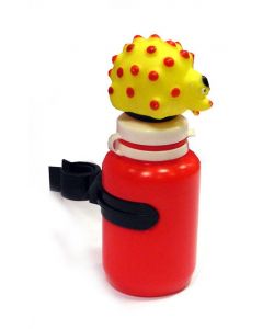 Borraccia bimbo 300cc copritappo sonoro pupazzo porcospino