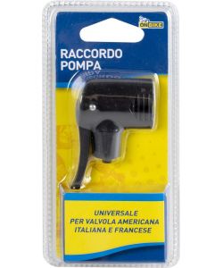 Raccordo universale per pompa gonfiaggio bici