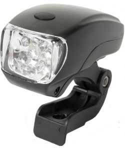 Fanale anteriore bici universale con cinque LED bianchi