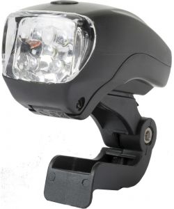 Fanale anteriore bici universale con cinque LED bianchi