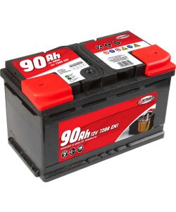 Batteria Auto 90AH 12V 720A polo positivo destro Cassetta L4