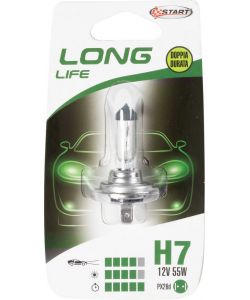 START Lampadina H7 Long Life 12V 55W Alogena PX26d Singolo Ricambio