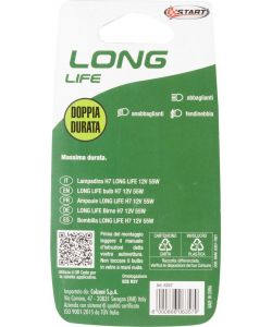 START Lampadina H7 Long Life 12V 55W Alogena PX26d Singolo Ricambio
