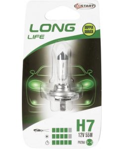 START Lampadina H7 Long Life 12V 55W Alogena PX26d Singolo Ricambio