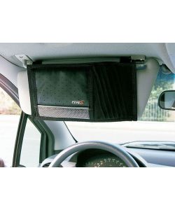Tasca portadocumenti e cd al parasole per auto