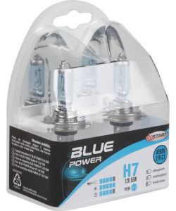 H7 Blue Power Coppia di Lampadine Xenon per luci auto 12V 55W PX26d