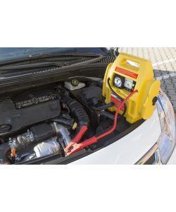 Start Jump Starter con Compressore 250 Psi 12V - Avviatore Auto 300 Ah