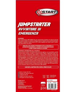 Start Jump Starter con Compressore 250 Psi 12V - Avviatore Auto 300 Ah