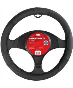 Coprivolante auto in pelle antiscivolo diametro da 37 a 39 cm