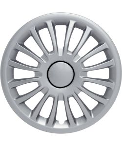 Set copricerchi auto grigi monza 14'' 4 pezzi in ABS