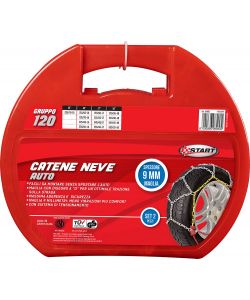 Set due pezzi catene da neve spessore 9mm gruppo 120