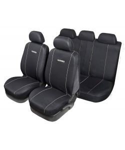 Set Completo Coprisedili Carrera Universale nero-grigio