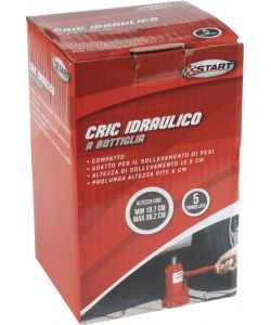 Crick idraulico a bottiglia sollevamento massimo 5T emergenza