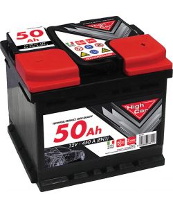 Batteria Auto da 50AH 450A 12V polo positivo destro cassetta L1