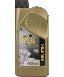 Olio Power-G sintetico 1L 5W40 per motori Diesel Benzina GPL