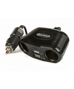 Presa accendisigari a 4 vie con filo da 66 cm 10W 12/24V