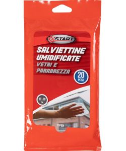 Sparco Salviette Umidificate per Vetri 18x20 cm - Confezione da 20 Pezzi