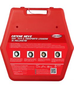 Set due pezzi catene da neve 16MM gruppo 225 per SUV 4x4 e trasporto leggero