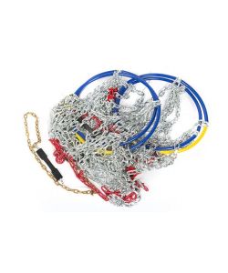 Set due pezzi catene da neve 16MM gruppo 240 per SUV 4x4 e trasporto leggero