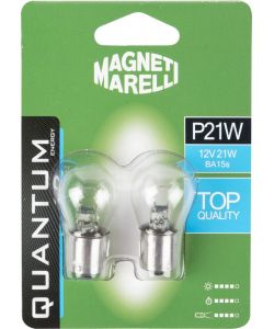 Magneti Marelli P21W coppia di lampadine auto 12V 21W attacco BA15s